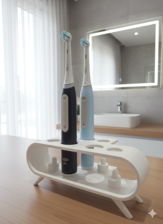 Duży stojak podstawka na 3 szczoteczki oral b io MEGA RABAT