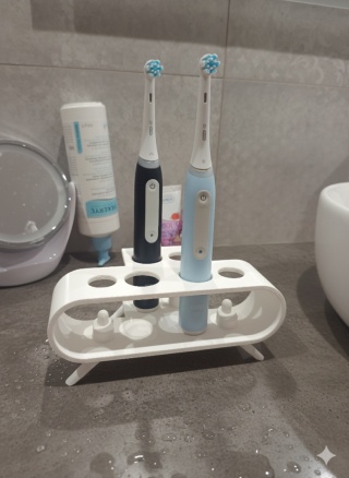 Duży stojak podstawka na 3 szczoteczki oral b io