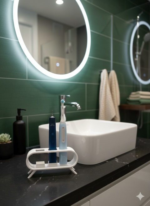 Stojak na 3 szczoteczki 2x Philips Sonicare i Oral-B io