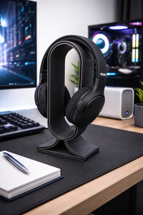 STOJAK NA SLUCHAWKI UNIWERSALNY SZARY LUB BIALY