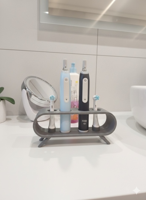 stojak podstawka na 2 szczoteczki oral b io